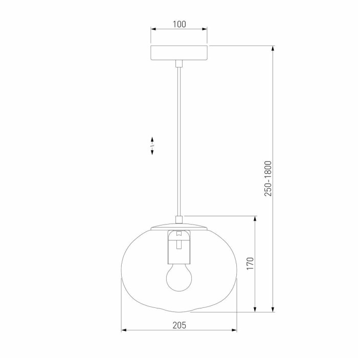 Подвесной светильник Eurosvet Rock 50212/1 прозрачный