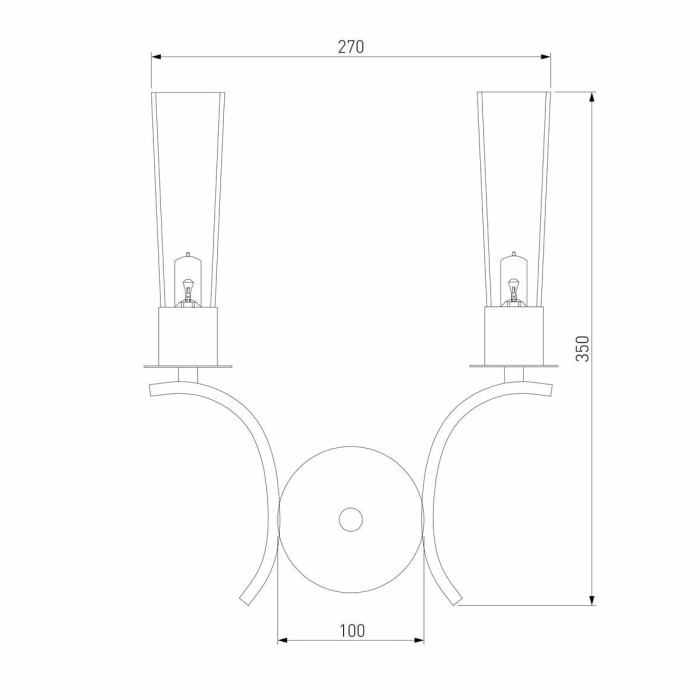 Бра Eurosvet Rosher 60141/2 хром