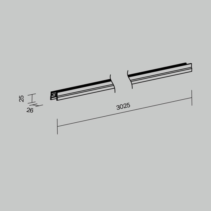 Шинопровод Maytoni Elasity IP O-TR001-P-B3M