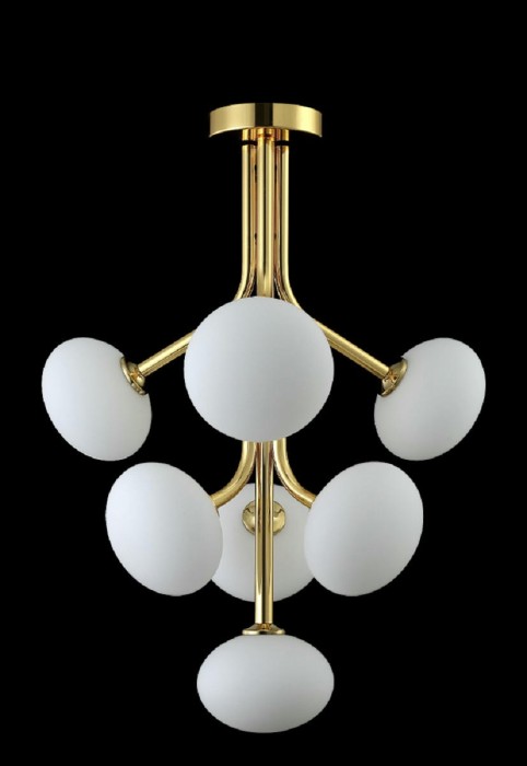 Подвесная люстра Crystal Lux ALICIA SP7 GOLD/WHITE