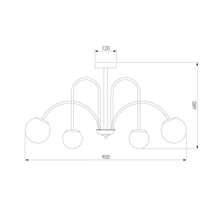 Потолочная люстра Eurosvet Alix 30177/6 латунь