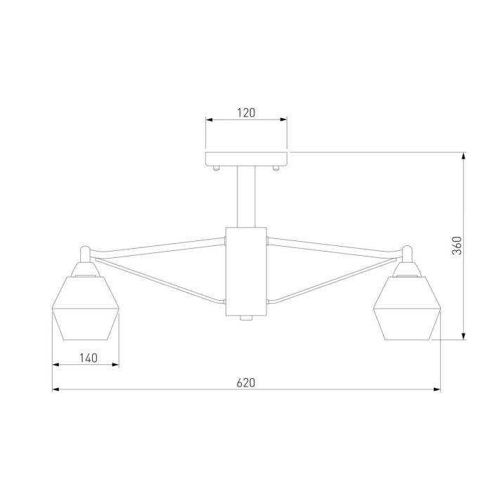 Потолочная люстра Eurosvet Takara 70135/5 кофе