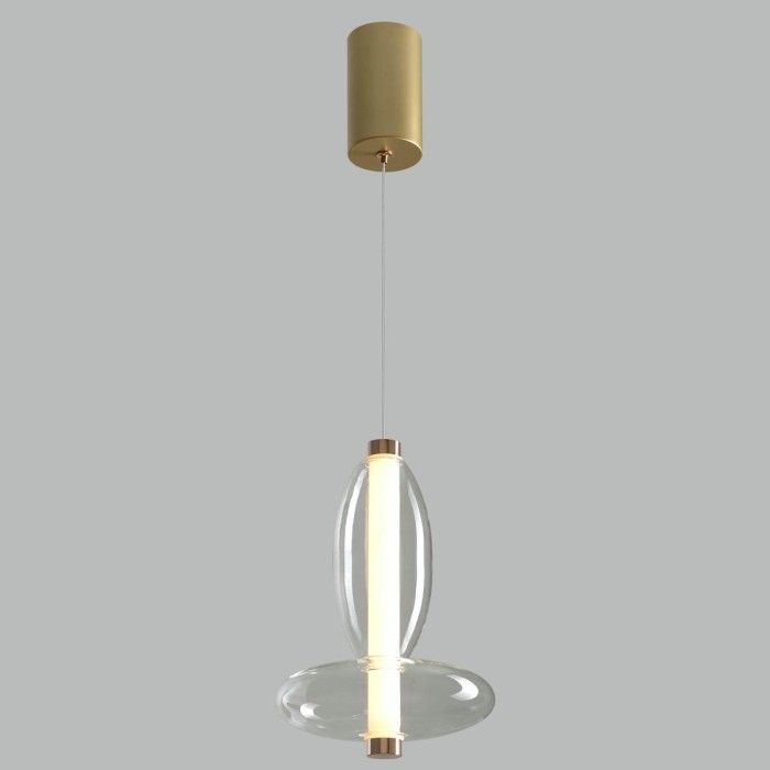 Подвесной светодиодный светильник Crystal Lux Quasar SP7W Led Transparent