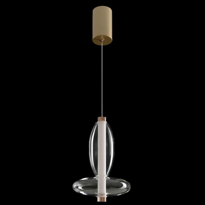 Подвесной светодиодный светильник Crystal Lux Quasar SP7W Led Transparent