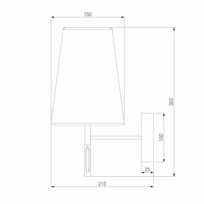 Бра Eurosvet Milazzo 60137/1 золото