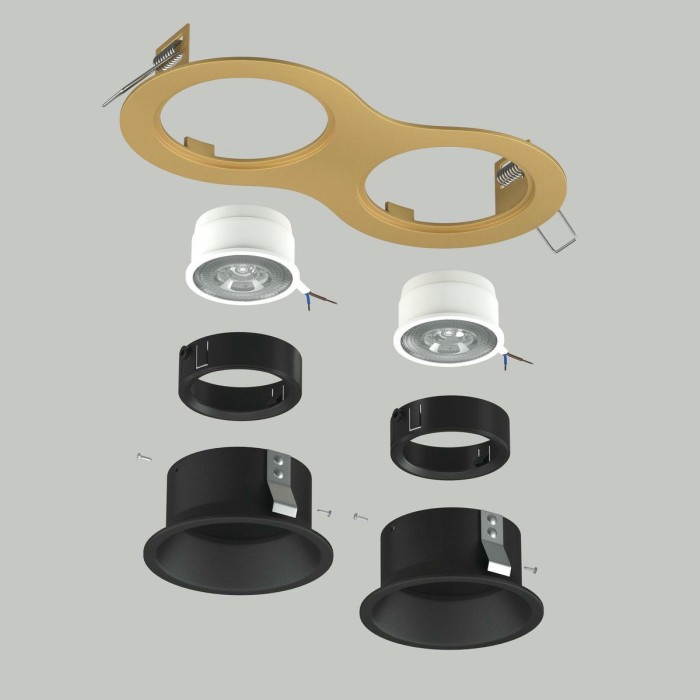 Комплект со светильником Lightstar Domino Round (214623+214607+214607+214007+214007) D6230707BMOD