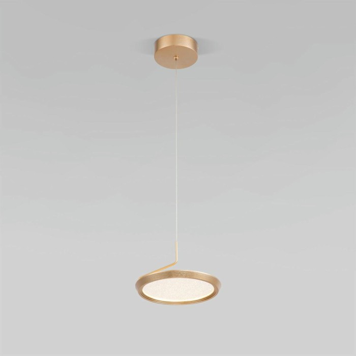 Подвесной светодиодный светильник Eurosvet Crespella 90034/1 золото