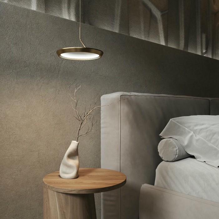 Подвесной светодиодный светильник Eurosvet Crespella 90034/1 золото