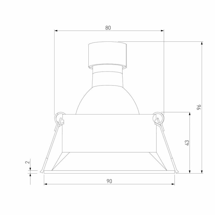 Встраиваемый светильник Elektrostandard Punto 25017/01 a065473