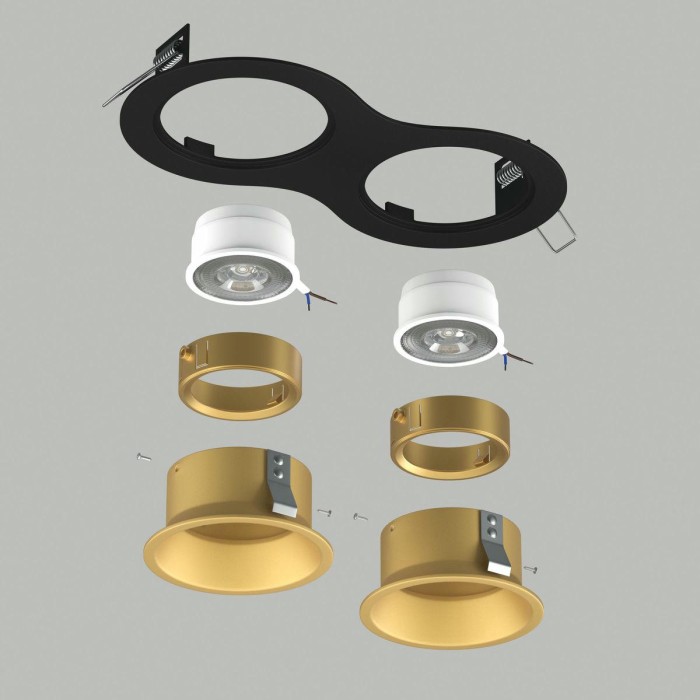 Комплект со светильником Lightstar Domino Round (214627+214603+214603+214003+214003) D6270303GMOD