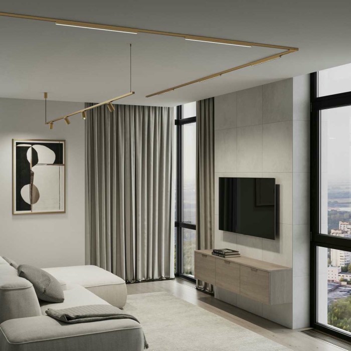 Трековый светильник Elektrostandard Brass Line a071847