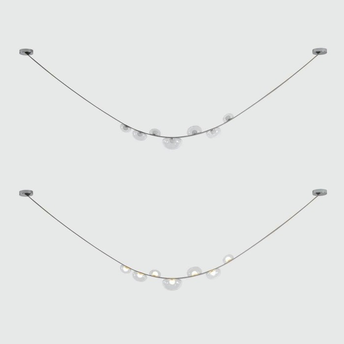 Подвесной светильник Crystal Lux BOSQUE SP7 L3000 GREY/TRANSPARENT