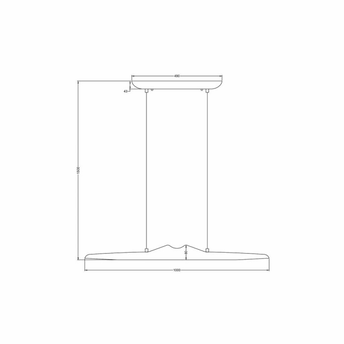 Подвесной светодиодный светильник Arte Lamp Conca A4286SP-19BK