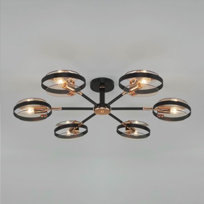 Потолочная люстра Eurosvet Gallo 70121/6 черный