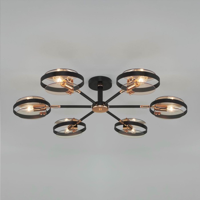 Потолочная люстра Eurosvet Gallo 70121/6 черный