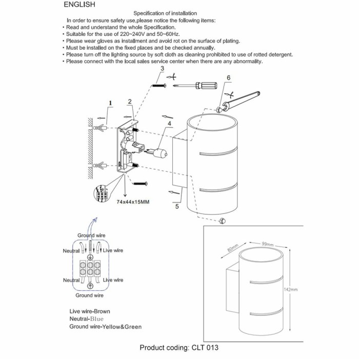 Настенный светильник Crystal Lux CLT 013 WH