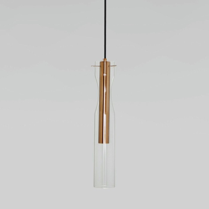 Подвесной светодиодный светильник Eurosvet Swan 50254/1 Led латунь