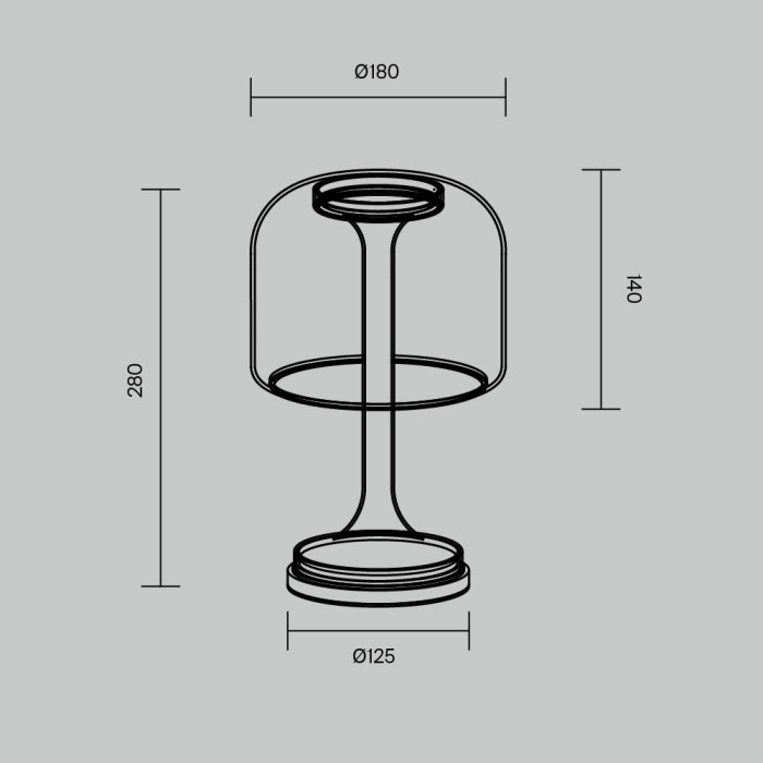 Настольный светильник Maytoni MOD286TL-L8B3K