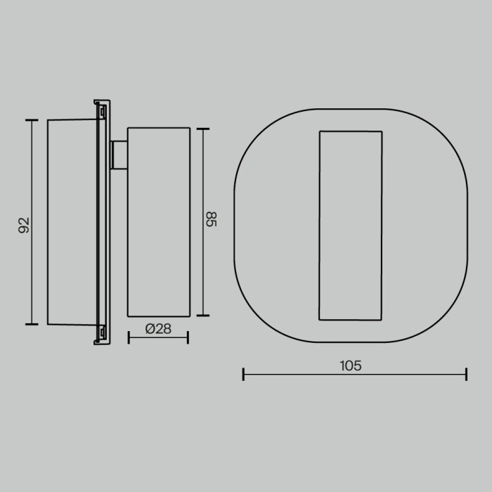 Бра Maytoni Technical Ego C175WL-9W-2.7-4K-MG