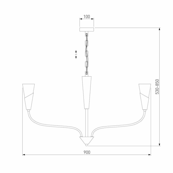 Подвесная люстра Eurosvet Rhyton 60167/8 никель