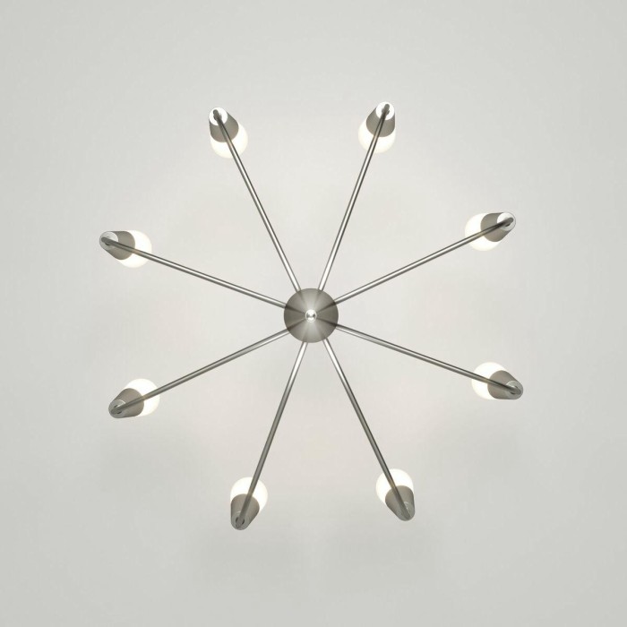 Подвесная люстра Eurosvet Rhyton 60167/8 никель