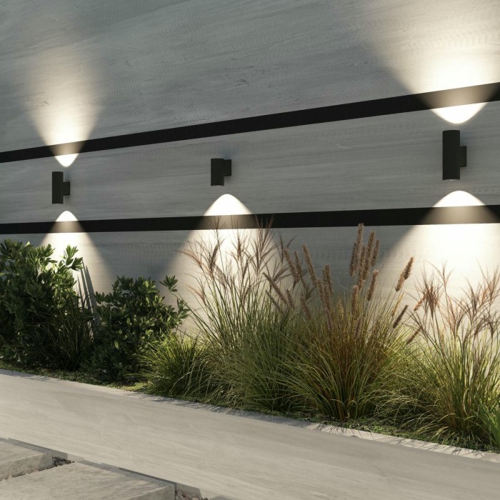 Уличный настенный светильник Denkirs Borg DK9821-BK