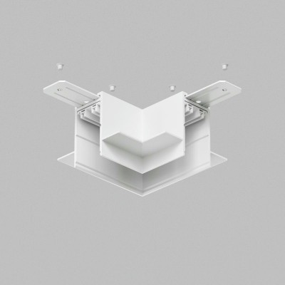 Коннектор L-образный потолок-потолок Denkirs Smart Hide TR2112-WH