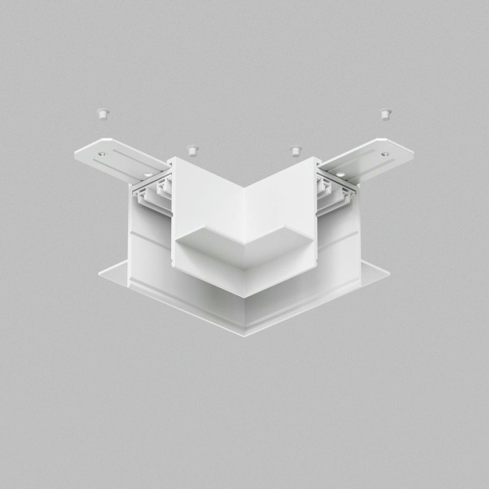 Коннектор L-образный потолок-потолок Denkirs Smart Hide TR2112-WH