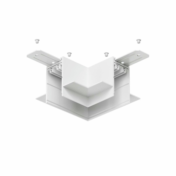 Коннектор L-образный потолок-потолок Denkirs Smart Hide TR2112-WH