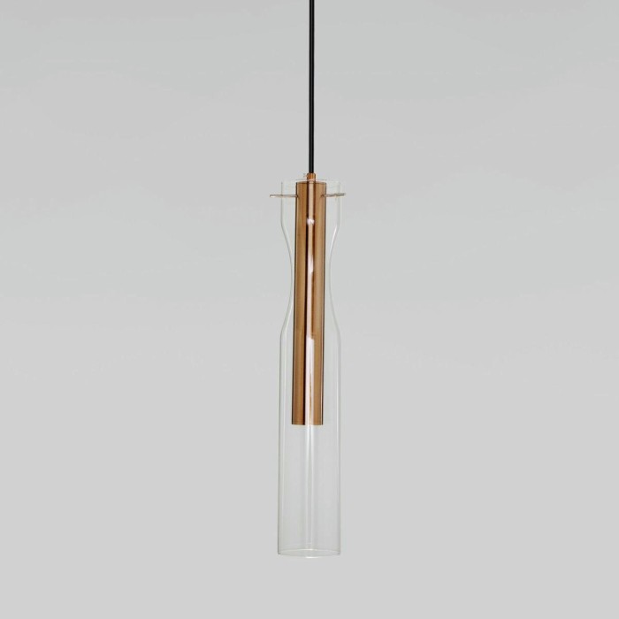 Подвесной светодиодный светильник Eurosvet Swan 50253/1 Led латунь