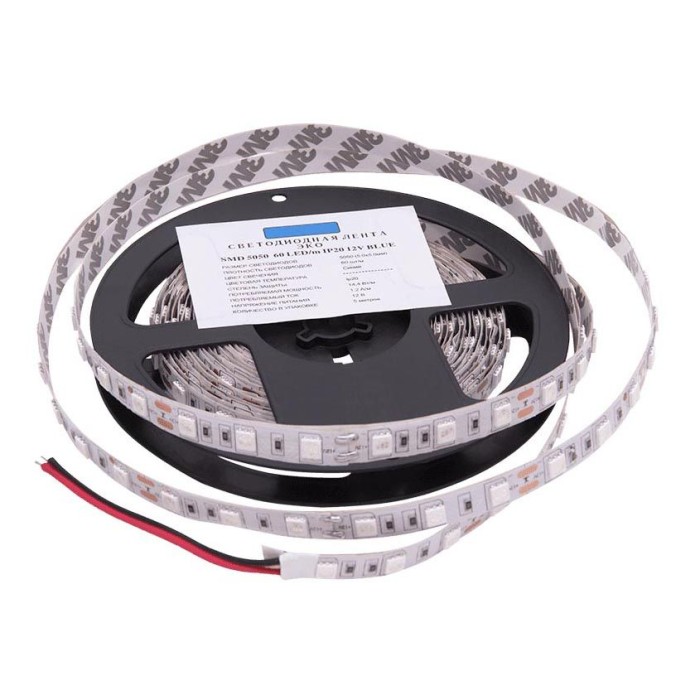 Светодиодная лента SWG 14,4W/m 60LED/m 5050SMD синий 5M 002337