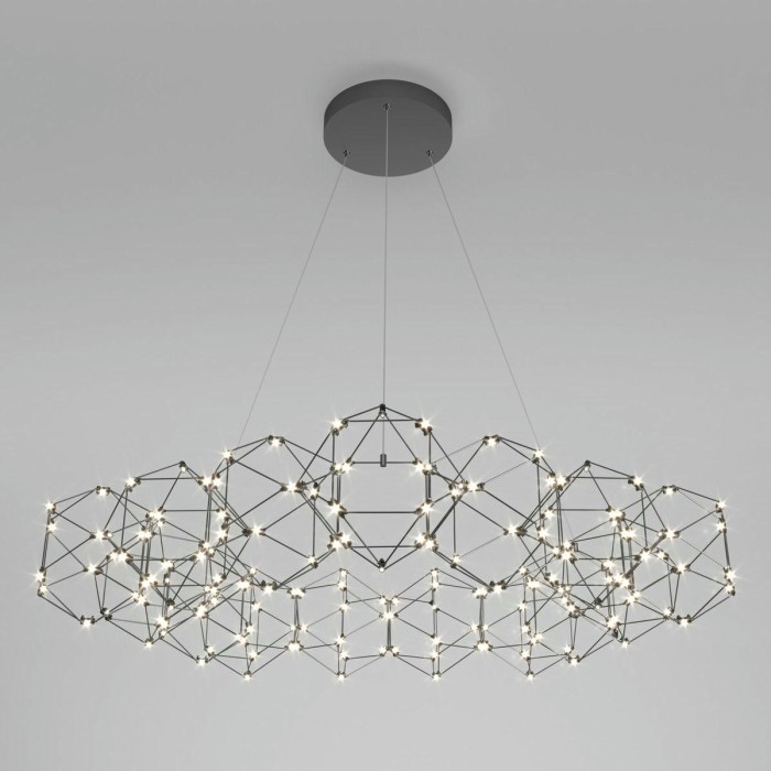 Подвесной светодиодный светильник Eurosvet Uma 90169/15 черный жемчуг