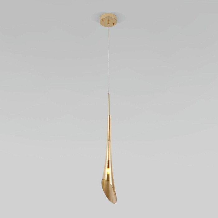 Подвесной светильник Eurosvet Folio 50224/1 янтарный