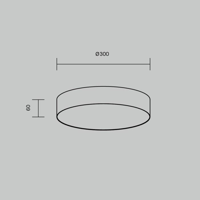 Потолочный светодиодный светильник Maytoni Zon C032CL-36W4K-RD-W