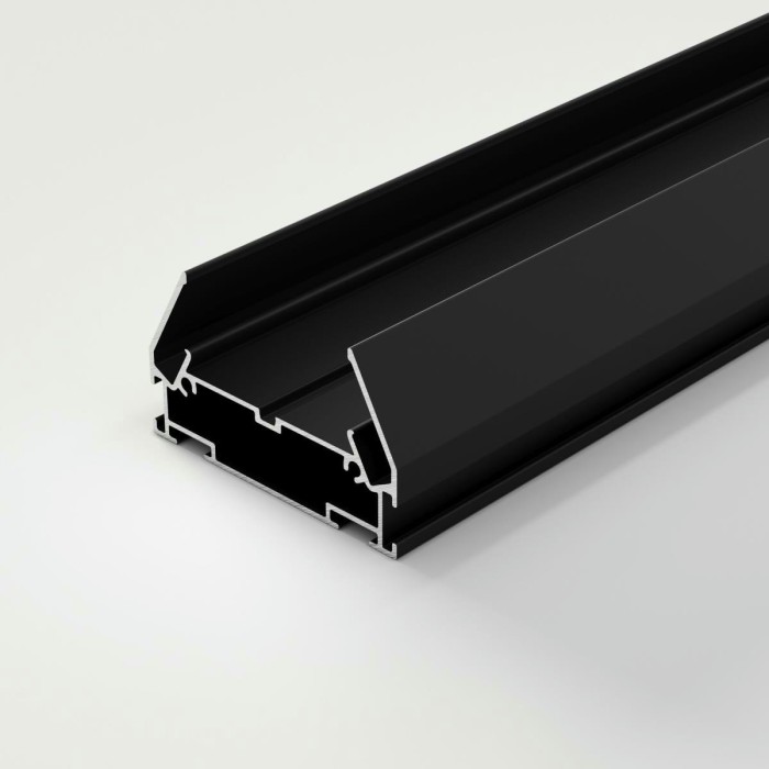 Алюминиевый профиль для монтажа в натяжной потолок однофазного шинопровода черный (2м) Elektrostandard a070478