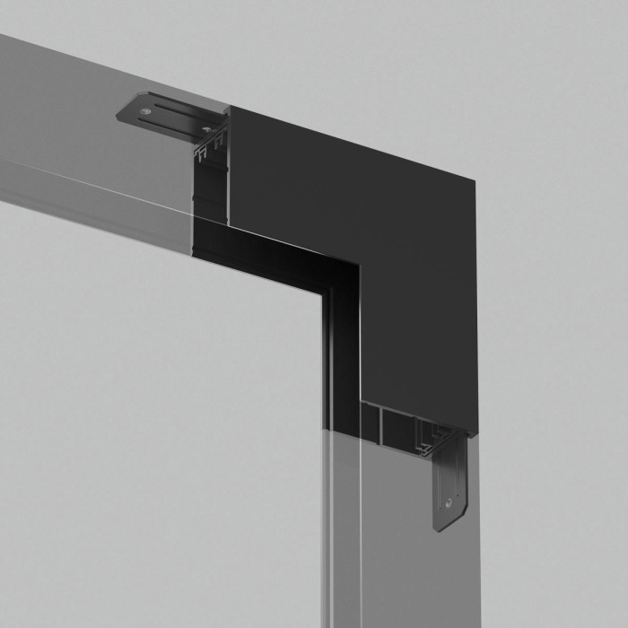 Коннектор L-образный стена-потолок Denkirs Smart Base TR2108-BK