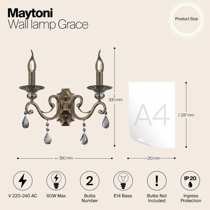 Бра Maytoni Grace RC247-WL-02-R