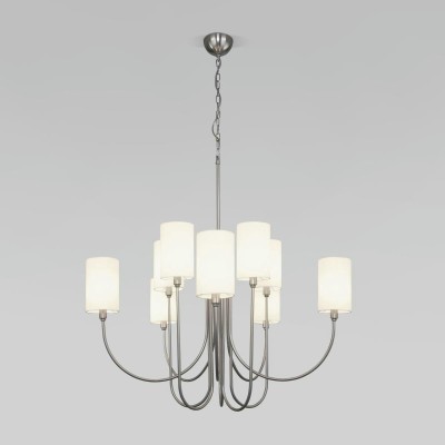 Подвесная люстра Eurosvet Abbey 60164/10 никель Smart