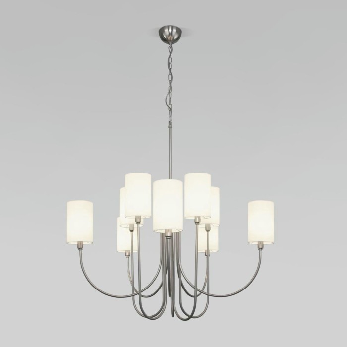 Подвесная люстра Eurosvet Abbey 60164/10 никель Smart