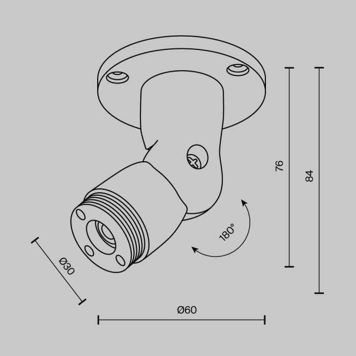 Аксессуар Maytoni Technical C027CS-B