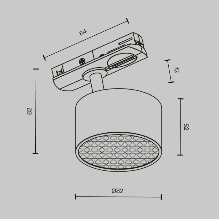 Трековый светильник Maytoni Technical TR225-1-GX53-W