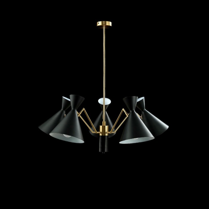 Подвесная люстра Crystal Lux Joven SP5 Gold/Black