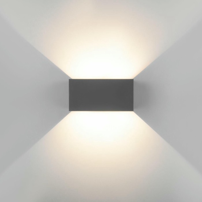 Уличный настенный светодиодный светильник Elektrostandard Winner 35137/W серый a057135