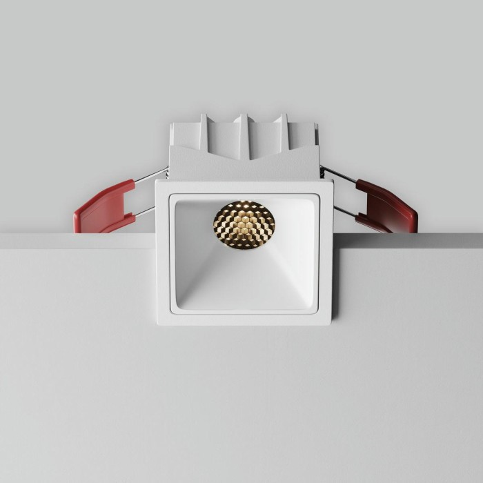 Встраиваемый светильник Maytoni Technical Alfa LED DL043-01-10W3K-SQ-W-1