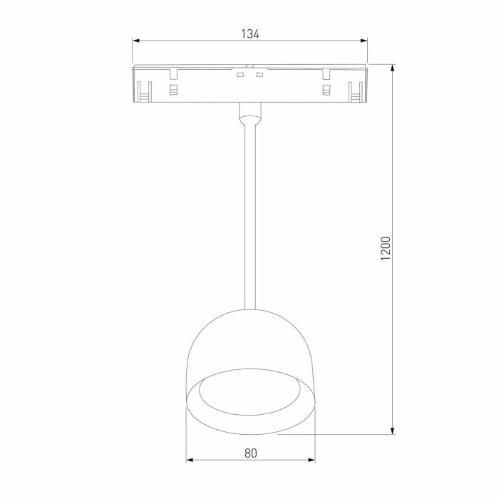 Трековый светодиодный светильник Elektrostandard Slim Magnetic Uno 85126/01 a065480