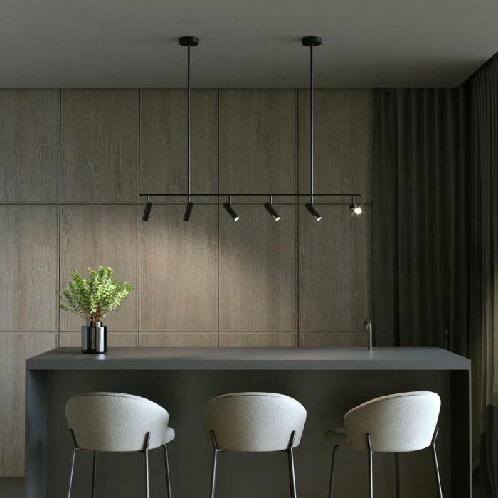 Подвесная светодиодная люстра Eurosvet Epiphania 20252/6 LED черный