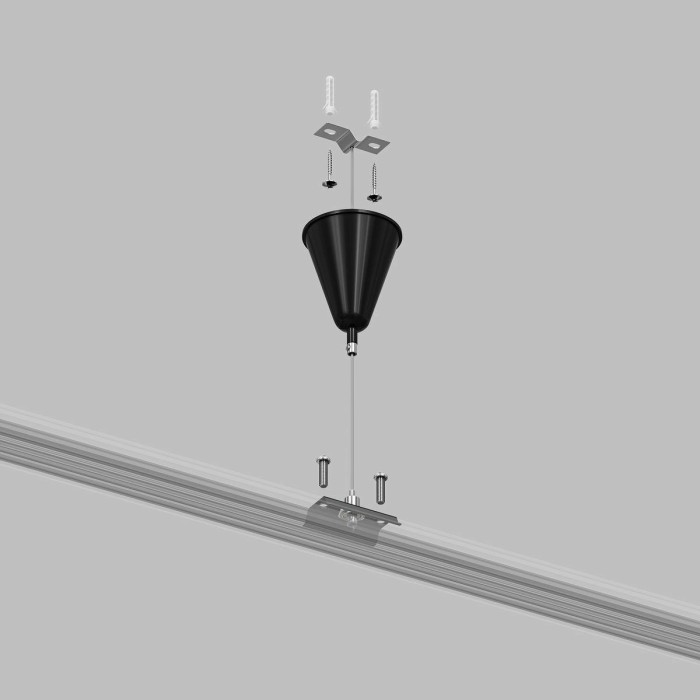 Подвесная система для треков Denkirs Solid Base TR1105-BK