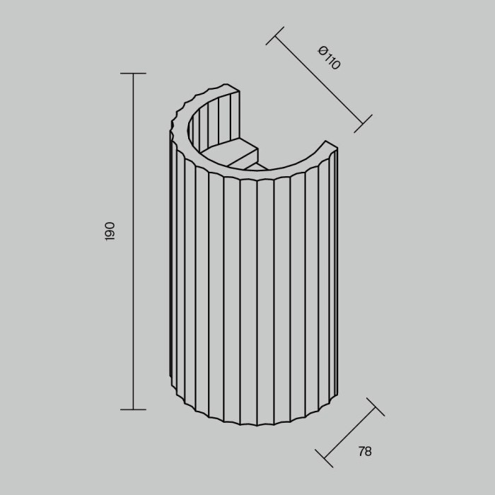 Бра Maytoni Technical C124WL-GU10-02-W