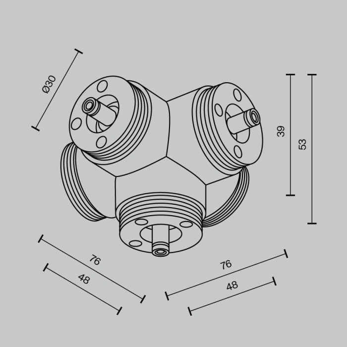 Аксессуар Maytoni Technical CA020L5C-B