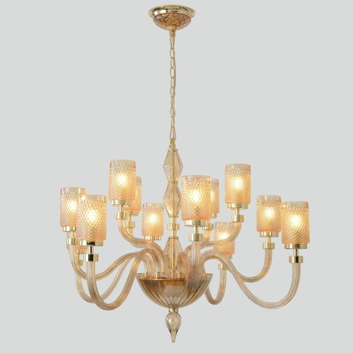 Подвесная люстра Crystal Lux SILVESTRO SP12 AMBER